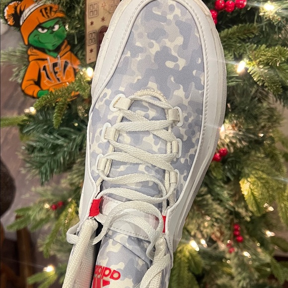 Adidas J Wall 2 Silver and White Sneakers - Picture 8 of 11